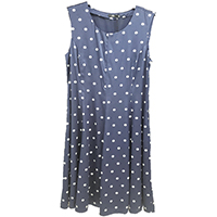 Polka Dot Stretch Silk Satin Dress