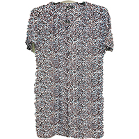 Silk Print Short Sleeves Dress